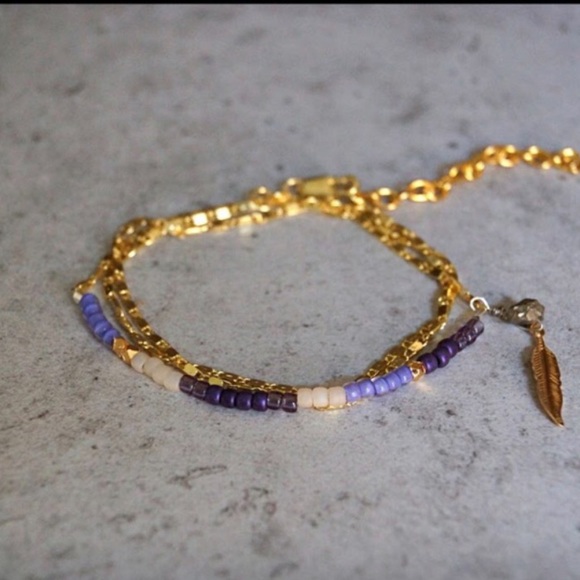 Convertible seed bead bracelet/nexklace - Picture 5 of 5